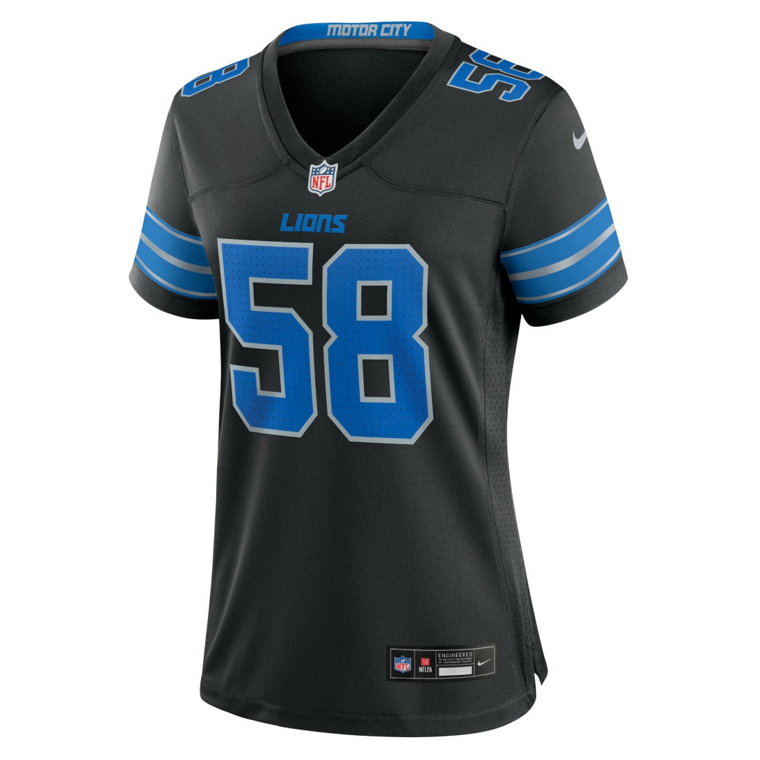 Penei Sewell Detroit Lions Women's 2nd Alternate Game Jersey - Black | Nike discount