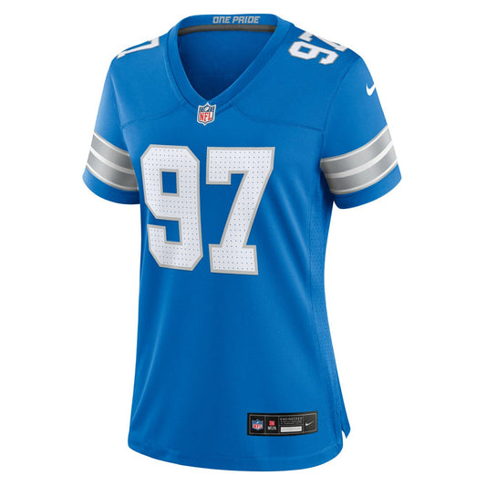 Aidan Hutchinson Detroit Lions Women's Game Jersey - Blue | Nike on sale