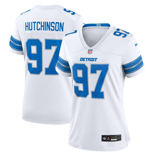 Aidan Hutchinson Detroit Lions Women's Game Jersey - White | Nike cheap