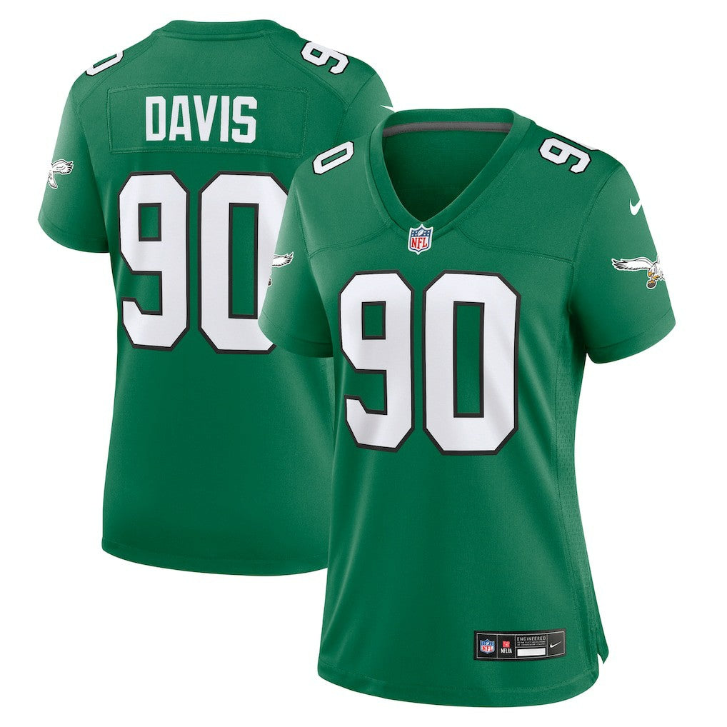 Jordan Davis Philadelphia Eagles Women's Alternate Game Jersey - Kelly Green | Nike discount
