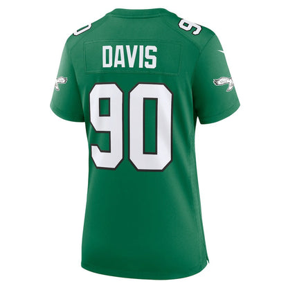 Jordan Davis Philadelphia Eagles Women's Alternate Game Jersey - Kelly Green | Nike discount