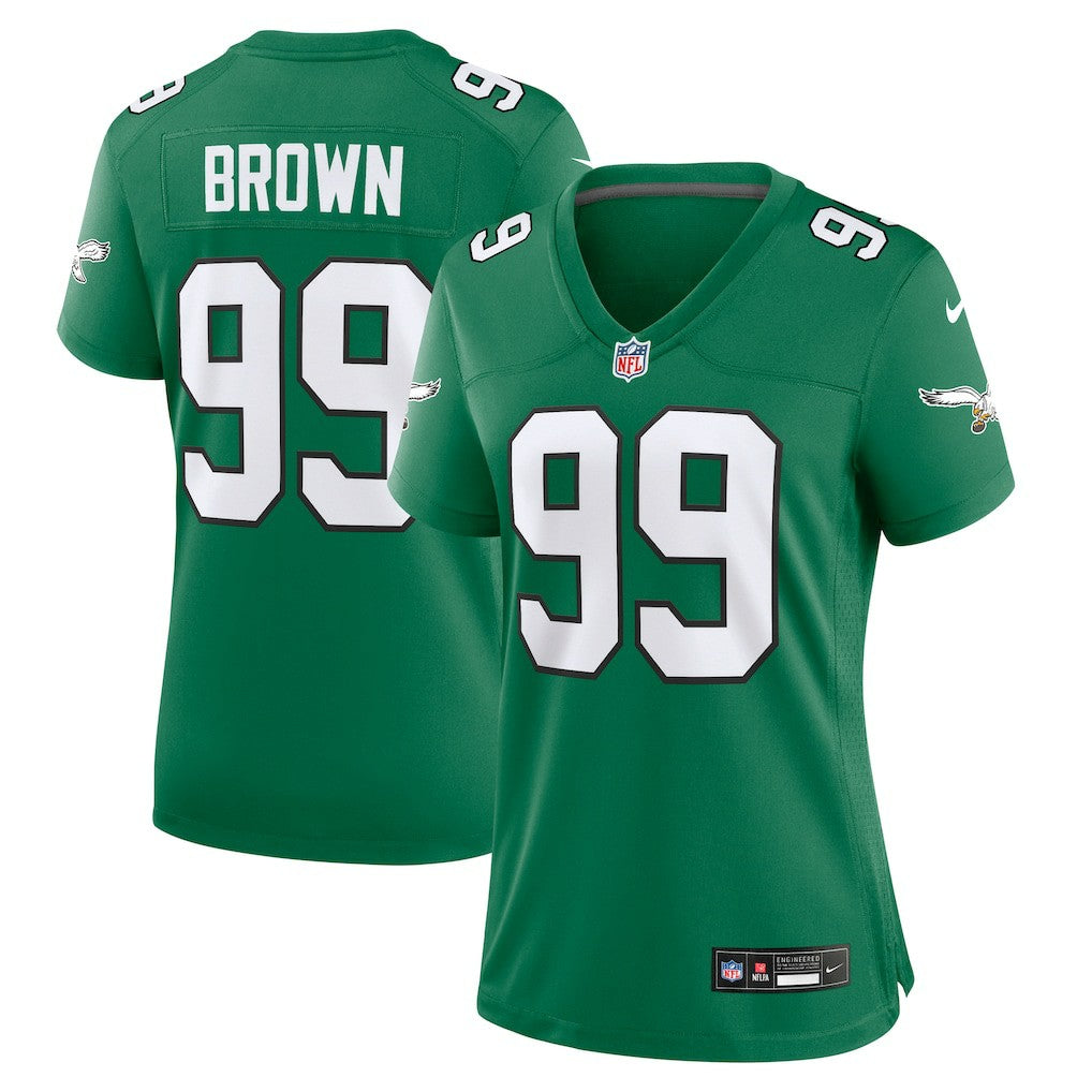 Jerome Brown Philadelphia Eagles Women's Alternate Game Jersey - Kelly Green | Nike on sale