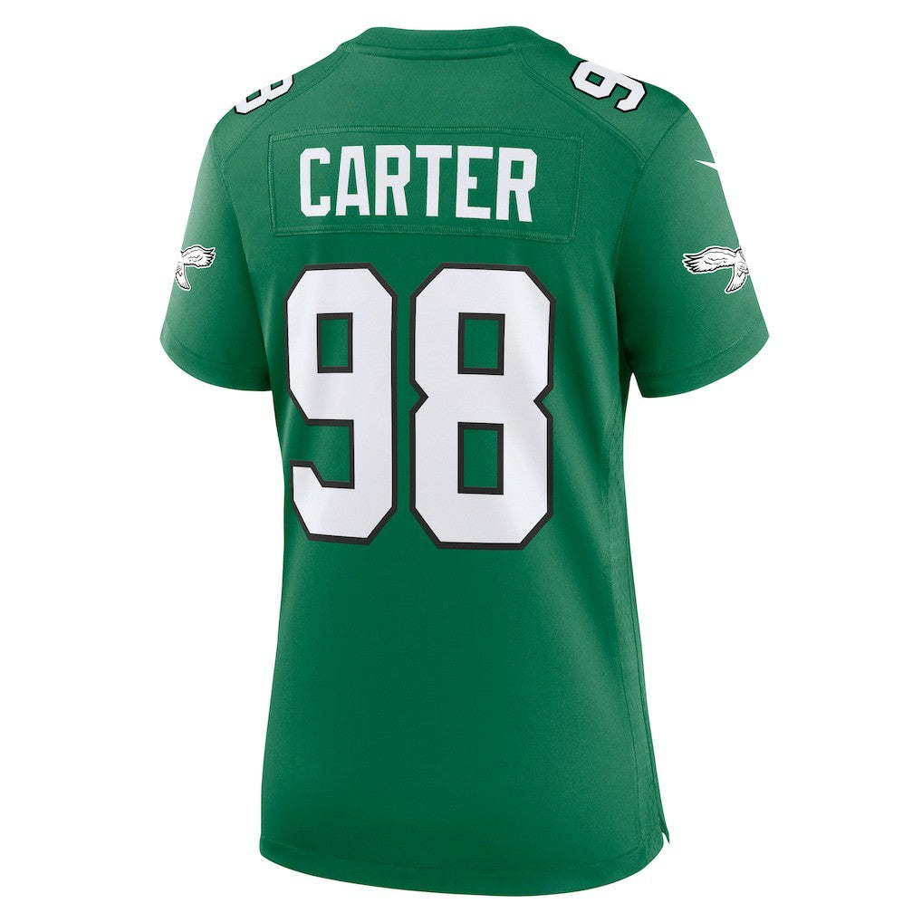 Jalen Carter Philadelphia Eagles Women's Alternate Game Jersey - Kelly Green | Nike for sale