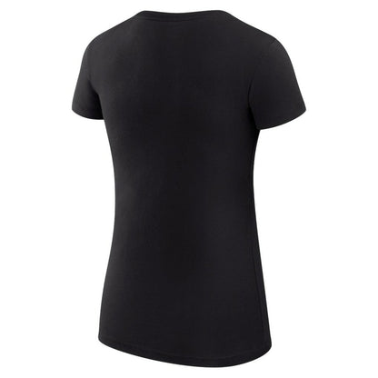 Chicago White Sox G-III 4Her by Carl Banks Women's Super-Slim Fit Lightweight Filigree Team T-Shirt - Black