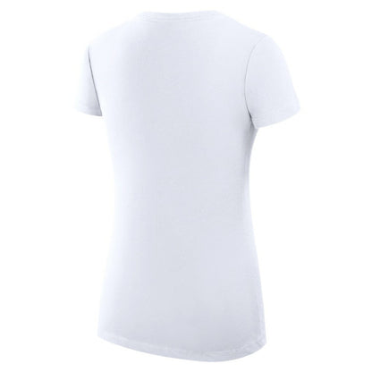 Seattle Mariners G-III 4Her by Carl Banks Women's Super-Slim Fit Lightweight Filigree Team V-Neck T-Shirt - White
