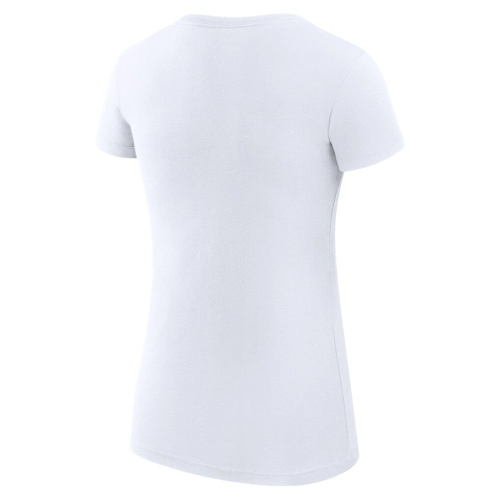 Miami Marlins G-III 4Her by Carl Banks Women's Super-Slim Fit Lightweight Team Graphic T-Shirt - White