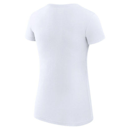 Miami Marlins G-III 4Her by Carl Banks Women's Super-Slim Fit Lightweight Team Graphic T-Shirt - White