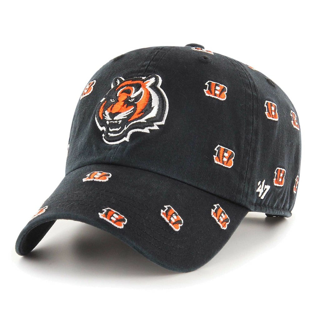 Cincinnati Bengals '47 Confetti Clean Up Adjustable Hat - Black discount