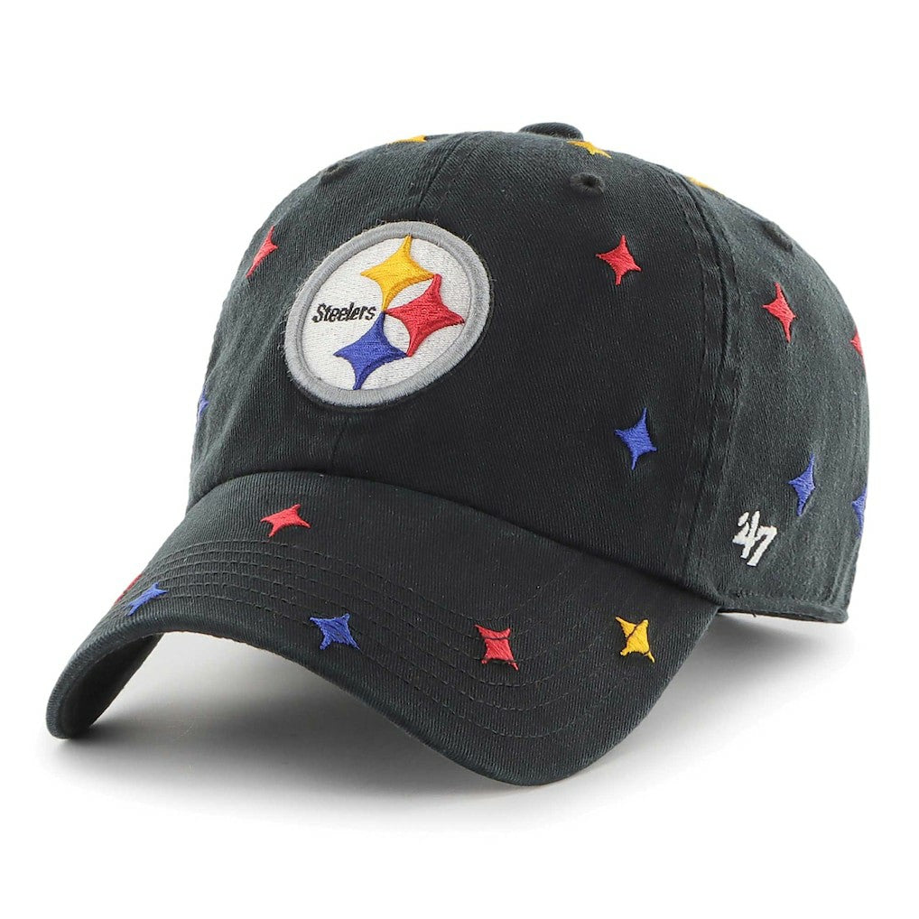 Pittsburgh Steelers '47 Confetti Clean Up Adjustable Hat - Black for sale