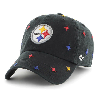 Pittsburgh Steelers '47 Confetti Clean Up Adjustable Hat - Black for sale