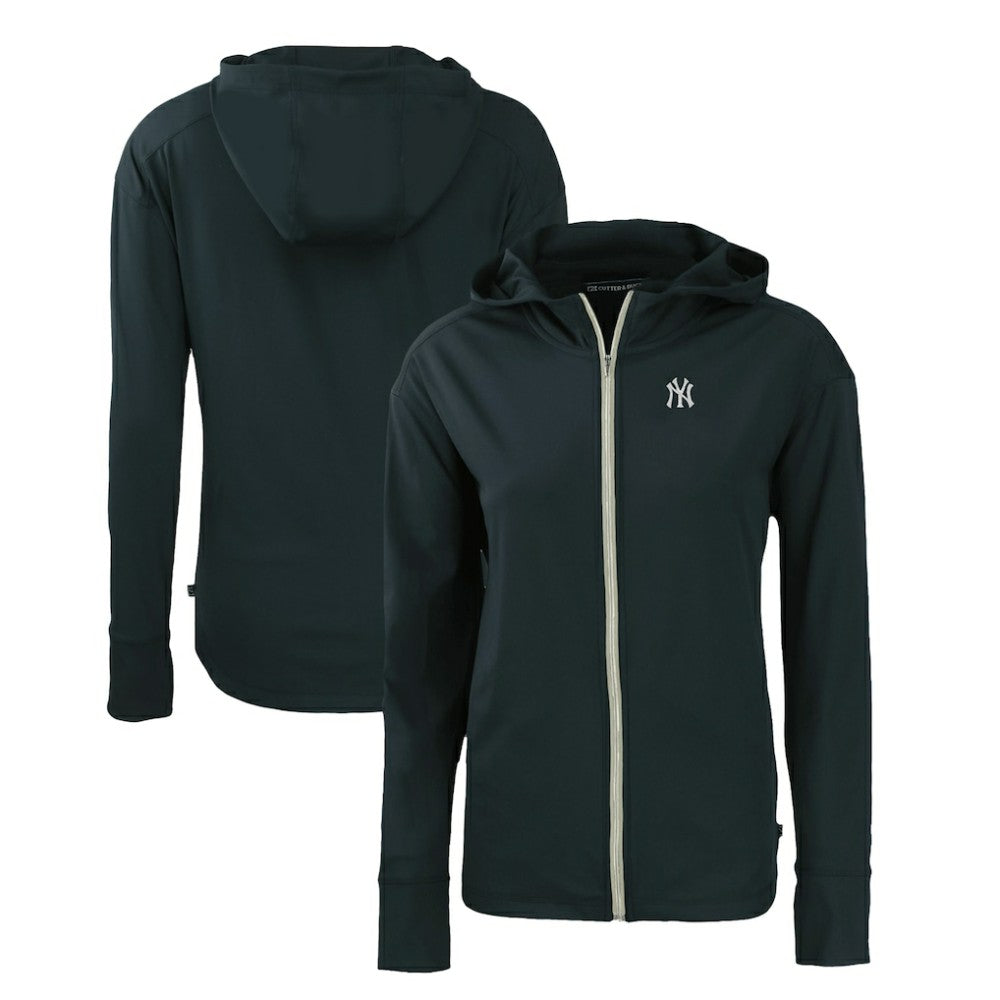 New York Yankees Cutter & Buck Women's Daybreak Eco Recycled Full-Zip Hoodie - Navy