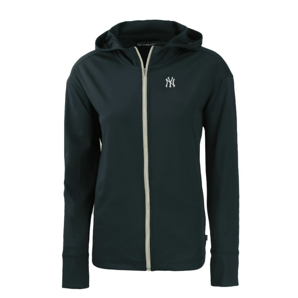 New York Yankees Cutter & Buck Women's Daybreak Eco Recycled Full-Zip Hoodie - Navy
