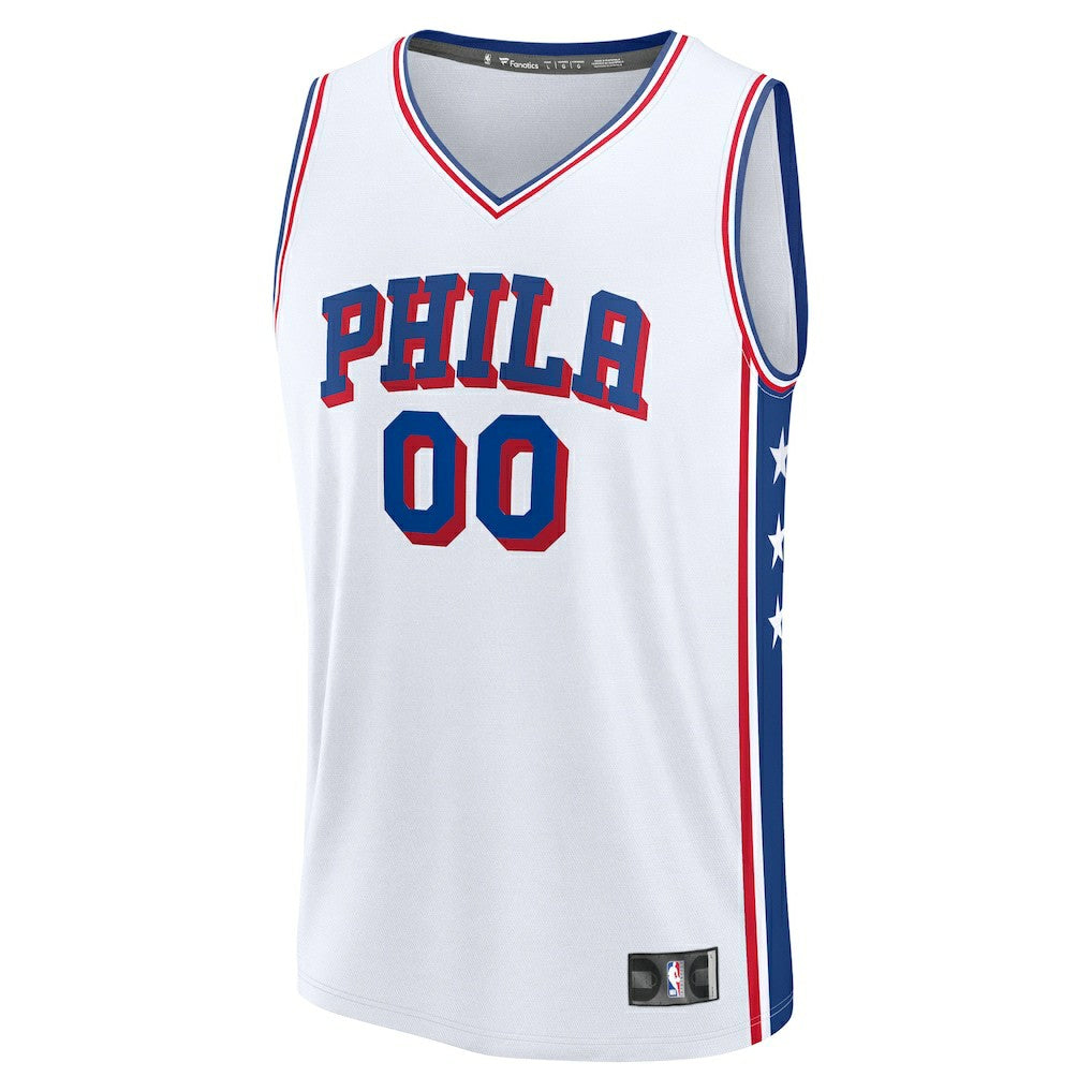 Philadelphia 76ers Fast Break Custom Jersey - Association Edition - White | Fanatics for sale