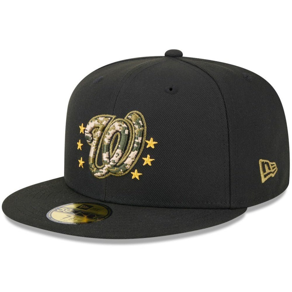 Washington Nationals 2024 Armed Forces Day On-Field 59FIFTY Fitted Hat - Black | New Era