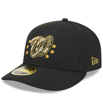 Washington Nationals 2024 Armed Forces Day Low Profile 59FIFTY Fitted Hat - Black | New Era
