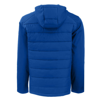 New York Mets Cutter & Buck Evoke Hybrid Eco Softshell Recycled Full-Zip Hoodie - Royal