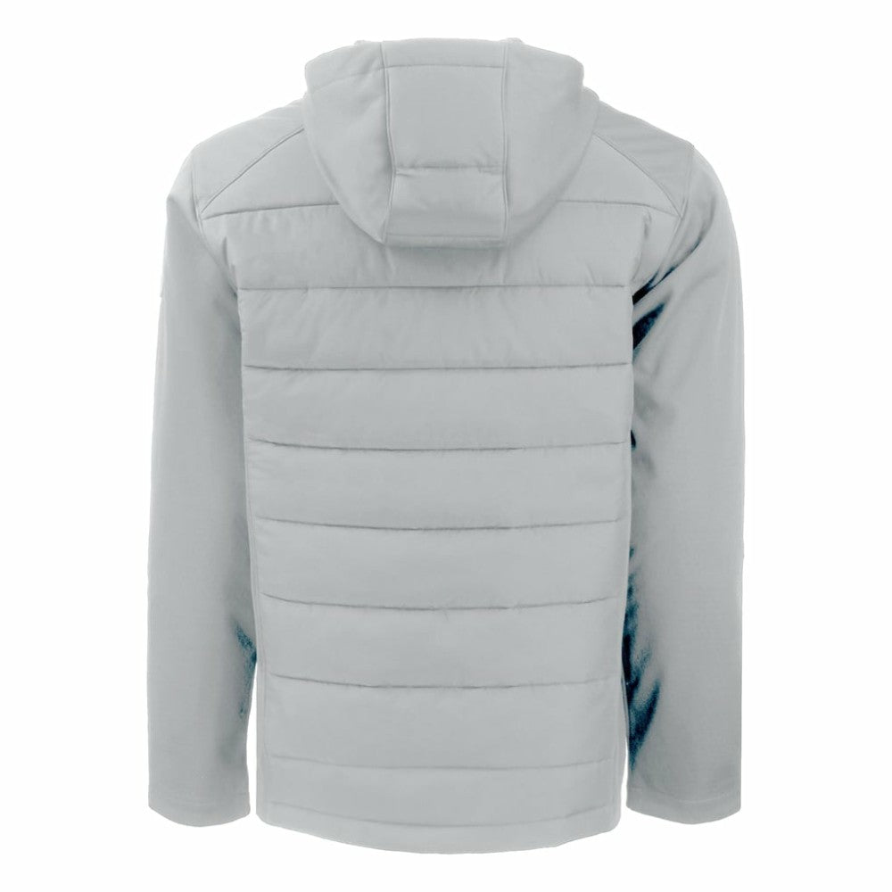 New York Yankees Cutter & Buck Evoke Hybrid Eco Softshell Recycled Full-Zip Hoodie - Gray