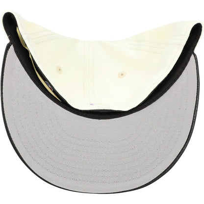 Los Angeles Lakers Faux Leather Visor Two-Tone 59FIFTY Fitted Hat - White/Black | New Era on sale
