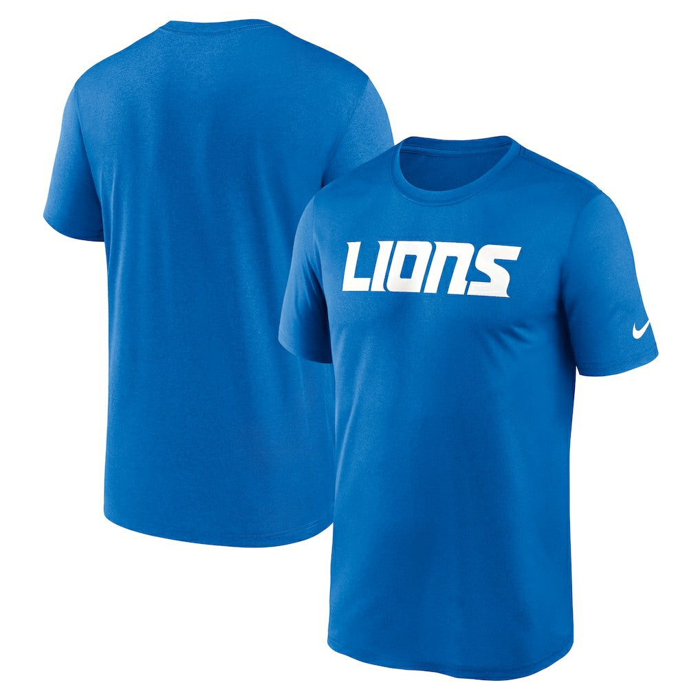 Detroit Lions Primetime Legend Wordmark Performance T-Shirt - Blue | Nike on sale