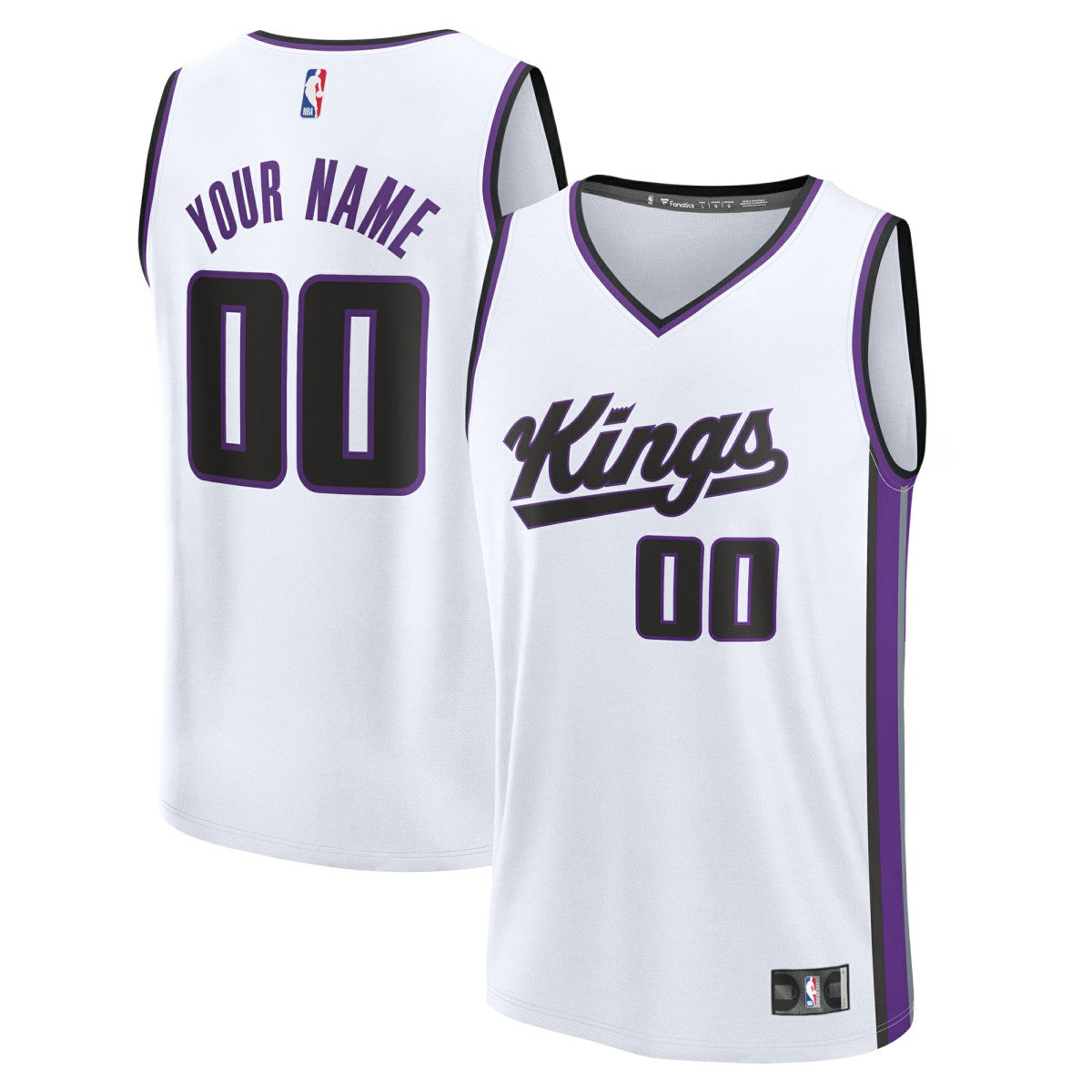Sacramento Kings Youth Fast Break Custom Replica Jersey - White - Association Edition | Fanatics online