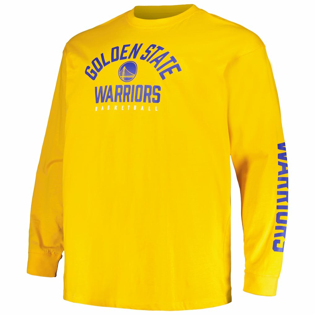 Golden State Warriors Big & Tall Short Sleeve & Long Sleeve T-Shirt Set sale - Royal/Gold | Fanatics for sale