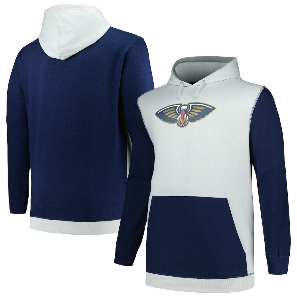 New Orleans Pelicans Big & Tall Primary Arctic Pullover Hoodie - Navy/Silver | Fanatics cheap