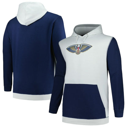 New Orleans Pelicans Big & Tall Primary Arctic Pullover Hoodie - Navy/Silver | Fanatics cheap