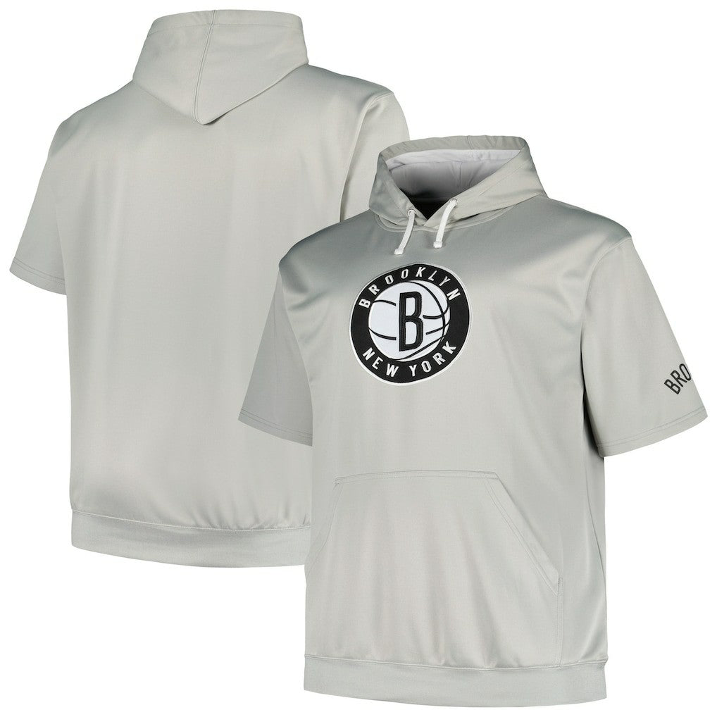 Brooklyn Nets Big & Tall Logo Pullover Hoodie - Silver | Fanatics sale