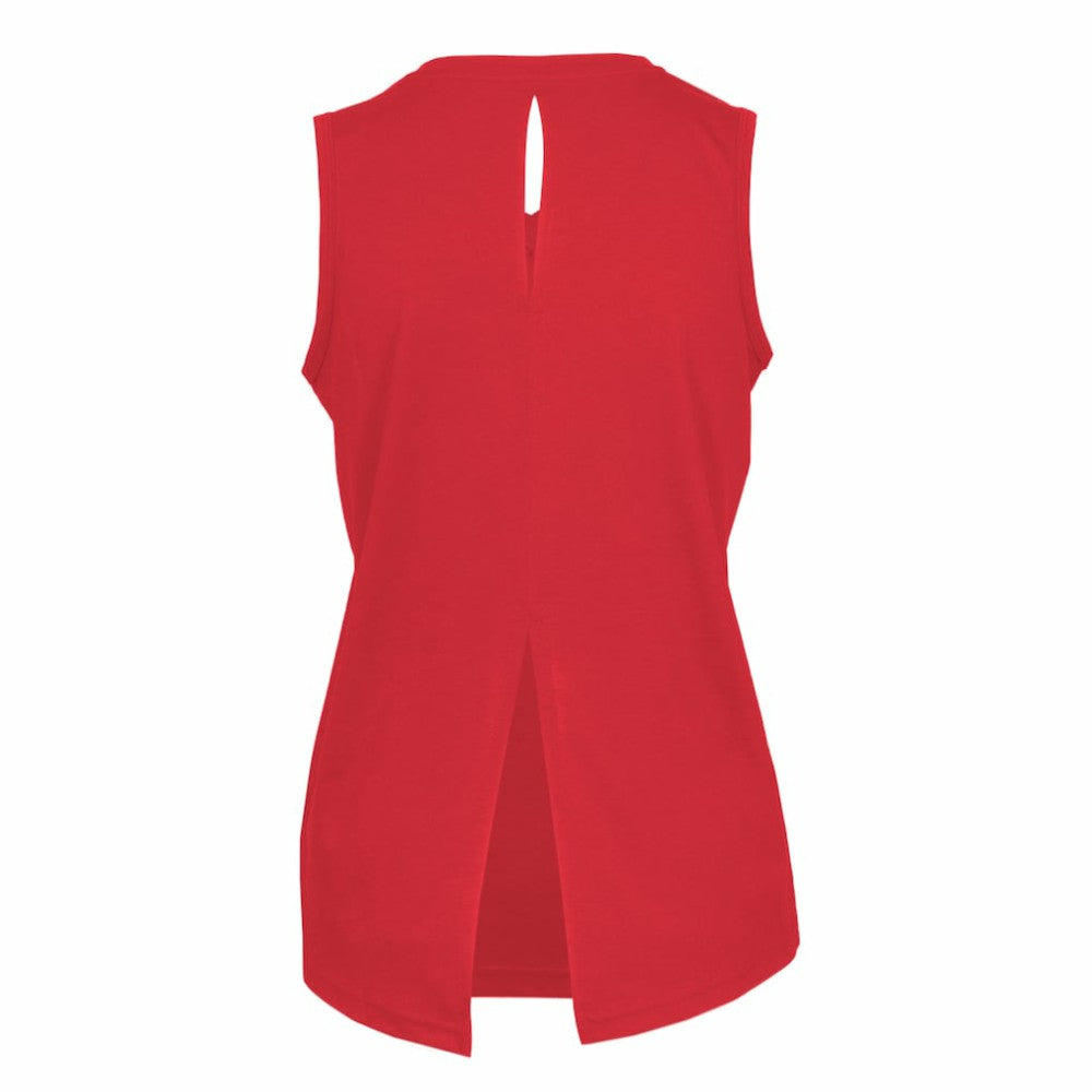 USMNT Levelwear Women's Paisley Chase V-Neck Tank Top - Red shop