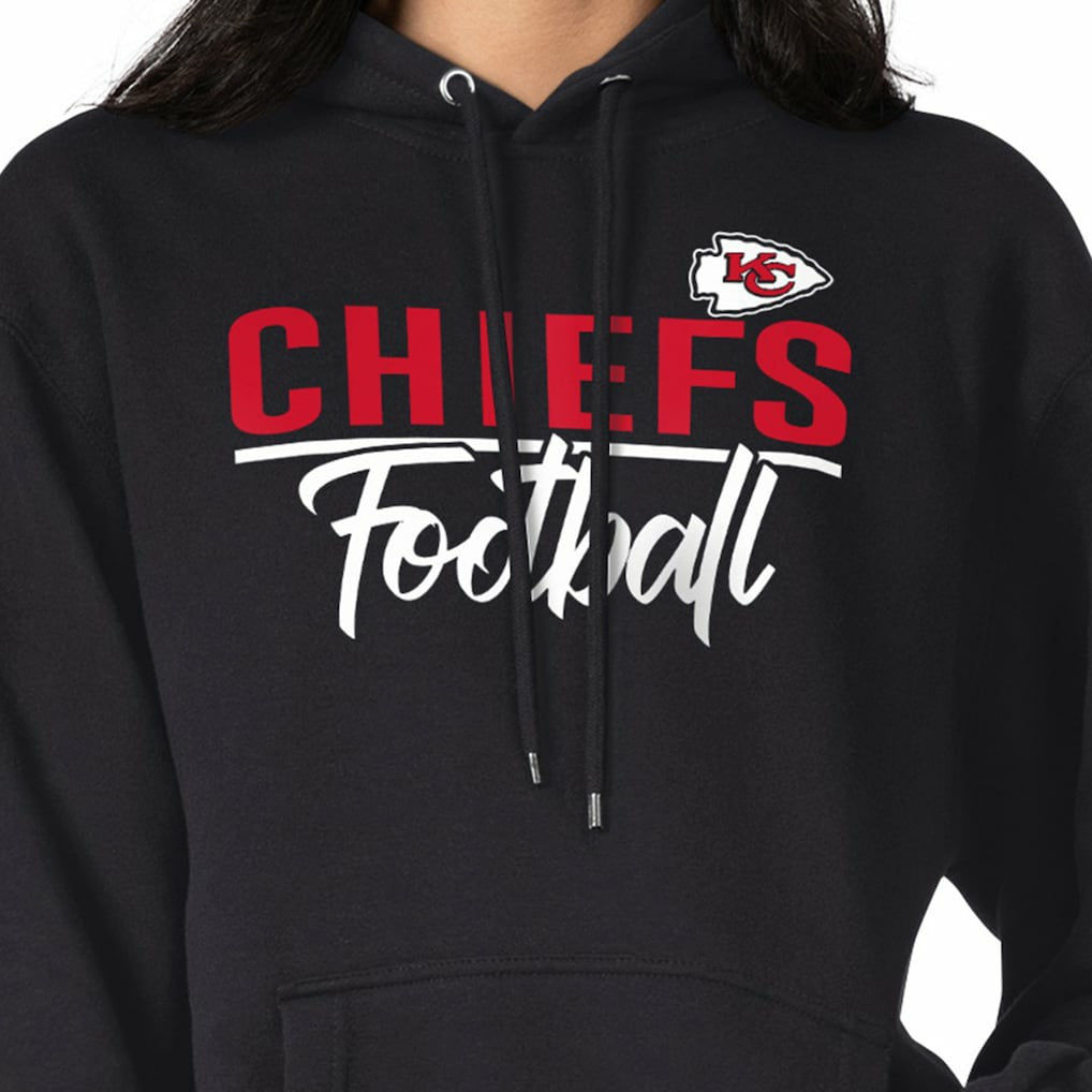 Kansas City Chiefs G-III 4Her by Carl Banks Women's Graphic Fleece Pullover Hoodie - Black on sale