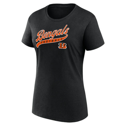 Cincinnati Bengals Women's Start to Finish T-Shirt & Shorts Combo Pack - Black discount