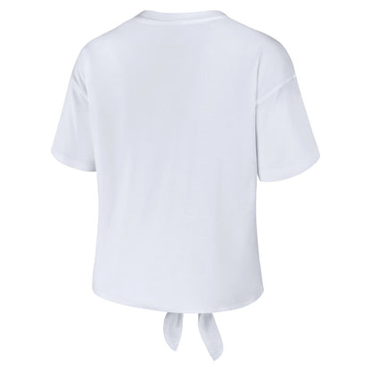 Memphis Grizzlies WEAR by Erin Andrews Women's Tie-Front T-Shirt - White outlet