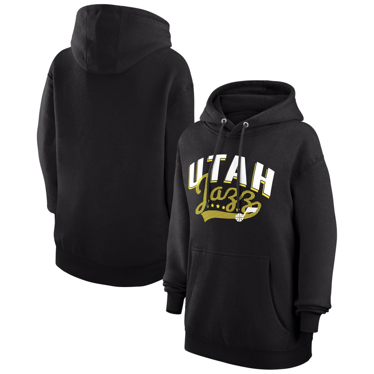 Utah Jazz G-III 4Her by Carl Banks Women's Filigree Logo Pullover Hoodie - Black shop