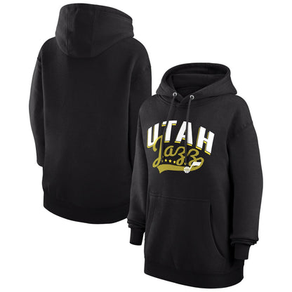 Utah Jazz G-III 4Her by Carl Banks Women's Filigree Logo Pullover Hoodie - Black shop