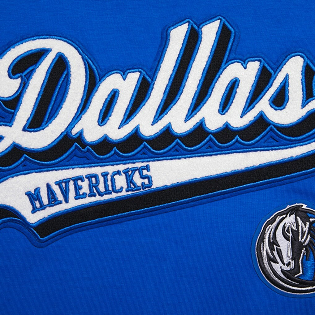 Dallas Mavericks Pro Standard Women's Script Boyfriend T-Shirt sale - Royal outlet