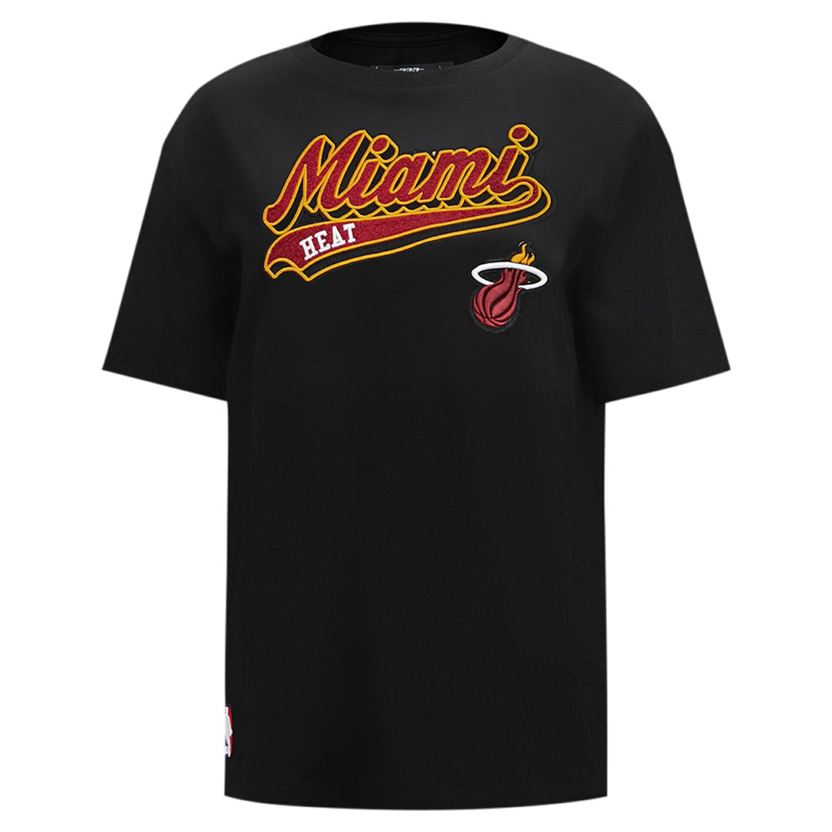 Miami Heat Pro Standard Women's Script Boyfriend T-Shirt - Black sale