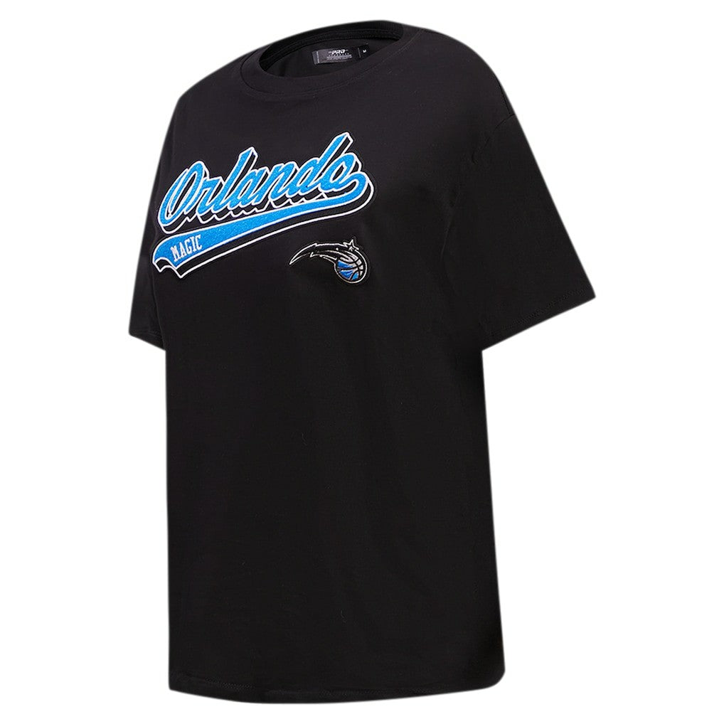 Orlando Magic Pro Standard Women's Script Boyfriend T-Shirt - Black for sale