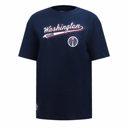 Washington Wizards Pro Standard Women's Script Boyfriend T-Shirt - Navy outlet