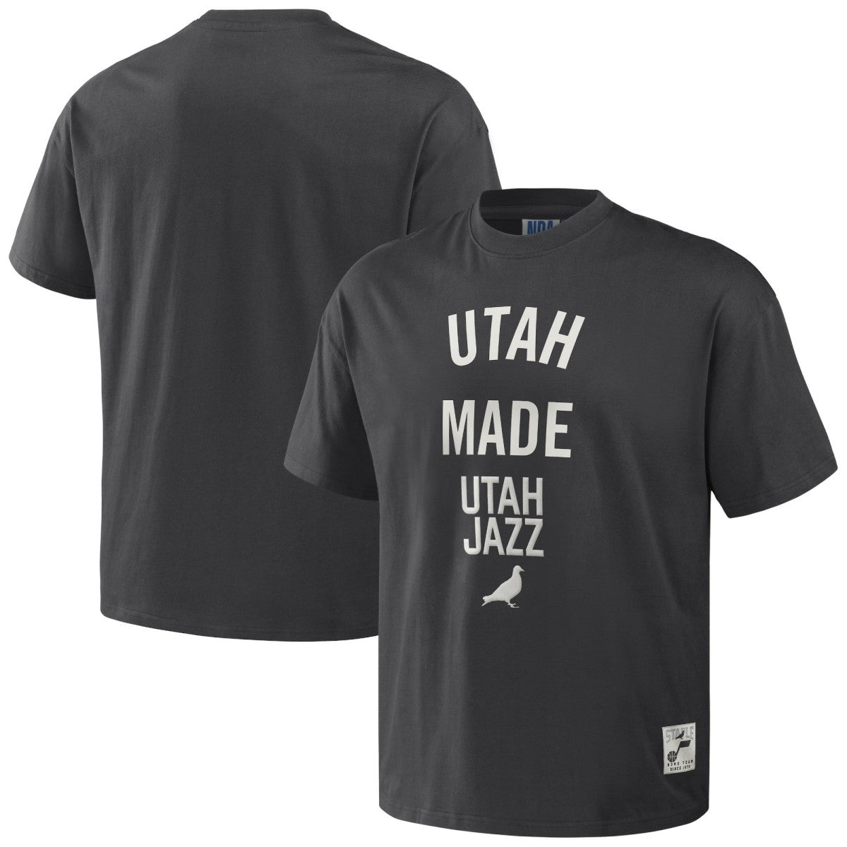Utah Jazz NBA x Staple Heavyweight Oversized T-Shirt - Anthracite outlet