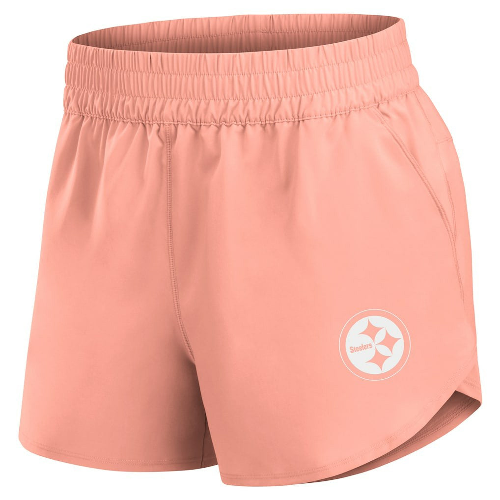 Pittsburgh Steelers Women's Front Office Woven Shorts - Coral cheap