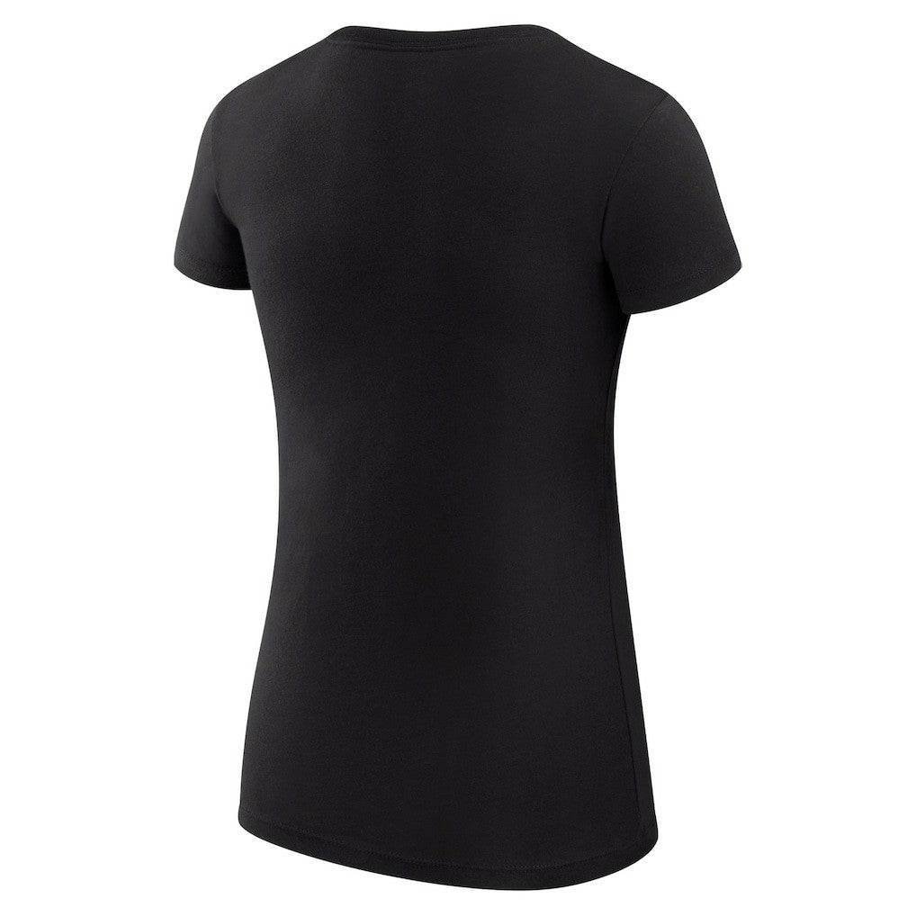 Golden State Warriors G-III 4Her by Carl Banks Women's Super-Slim Fit Lightweight Filigree Logo T-Shirt - Black sale