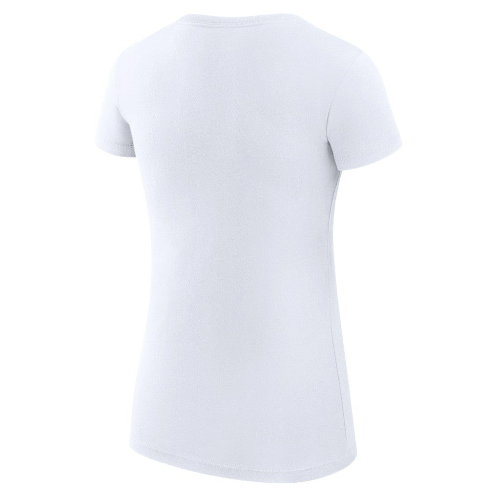 Cleveland Cavaliers G-III 4Her by Carl Banks Women's Super-Slim Fit Lightweight Filigree Logo T-Shirt - White on sale
