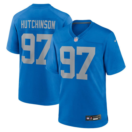 Aidan Hutchinson Detroit Lions Alternate Game Jersey - Blue | Nike outlet