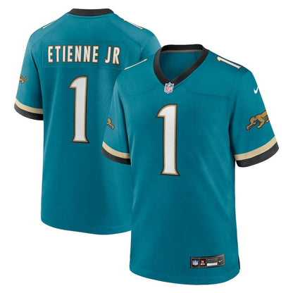 Travis Etienne Jr Jacksonville Jaguars Prowler Throwback Player Game Jersey - Teal | Nike on sale