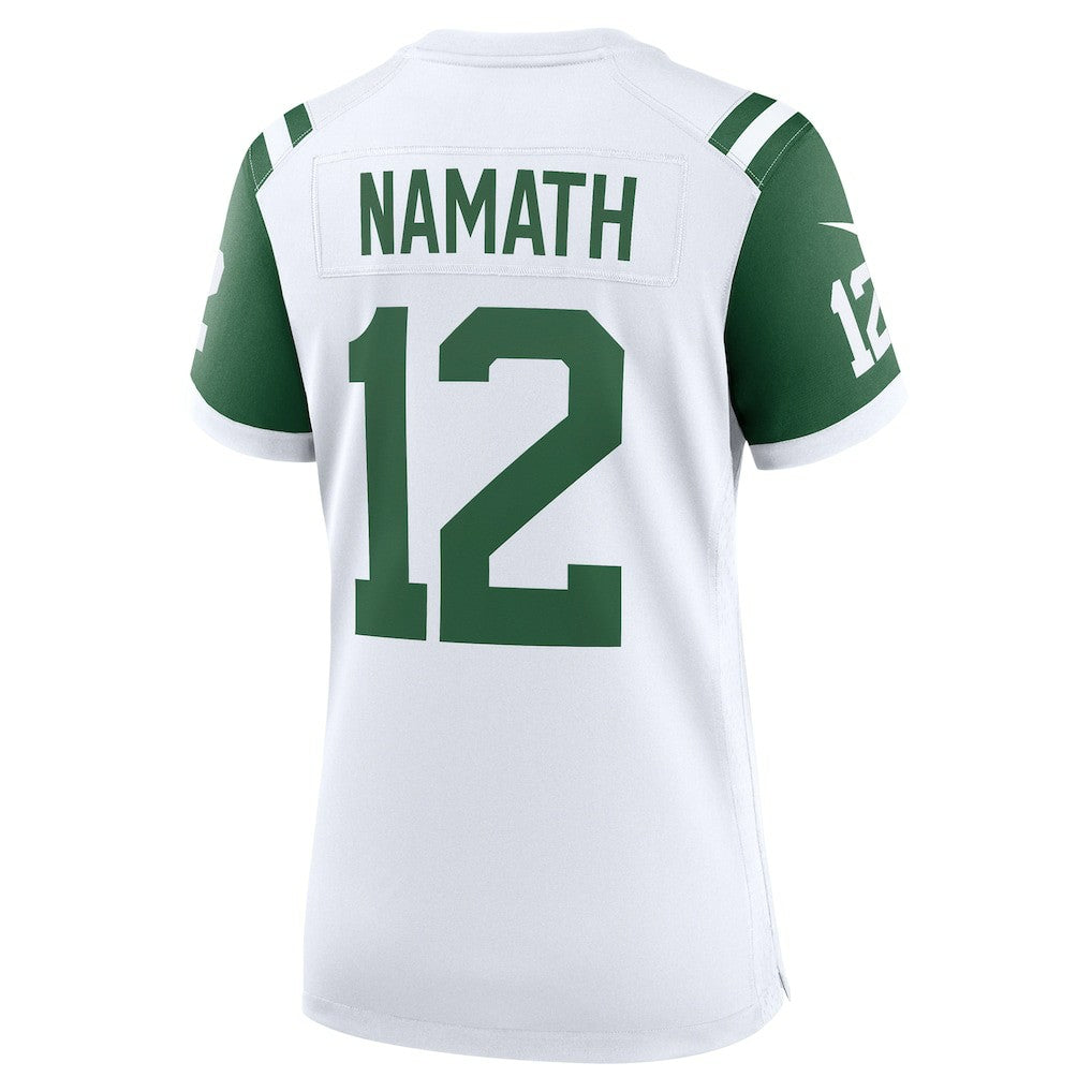 Joe Namath New York Jets Women's Classic Alternate Retired Player Game Jersey - White | Nike for sale