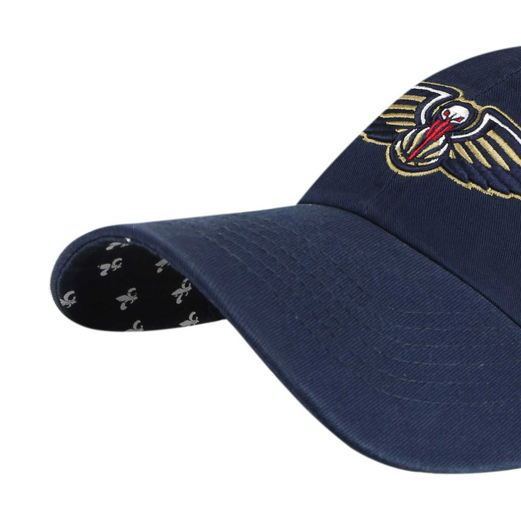 New Orleans Pelicans '47 Women's Confetti Undervisor Clean Up Adjustable Hat - Navy | 47 brand sale