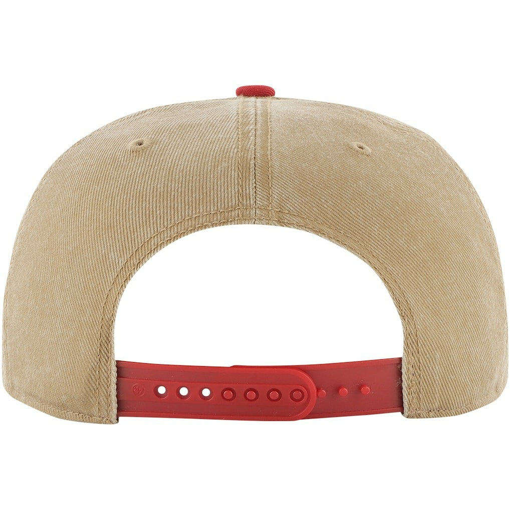 Chicago Bulls '47 Chilmark Captain Snapback - Khaki/Red | 47 brand outlet