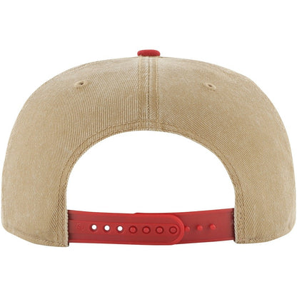 Chicago Bulls '47 Chilmark Captain Snapback - Khaki/Red | 47 brand outlet