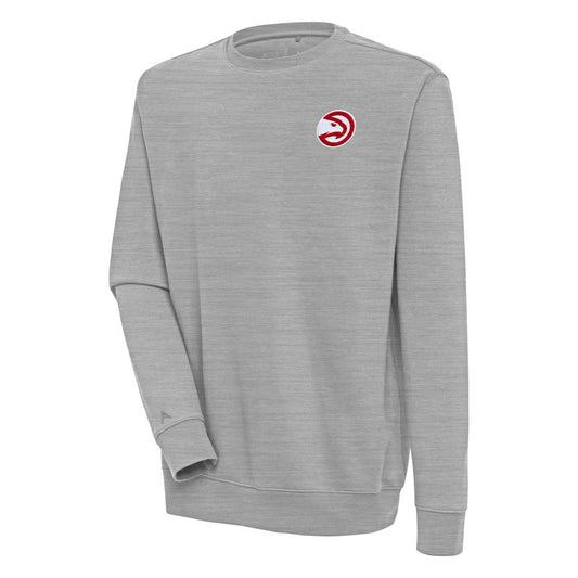 Atlanta Hawks Antigua Victory Pullover Sweatshirt - Heather Gray on sale