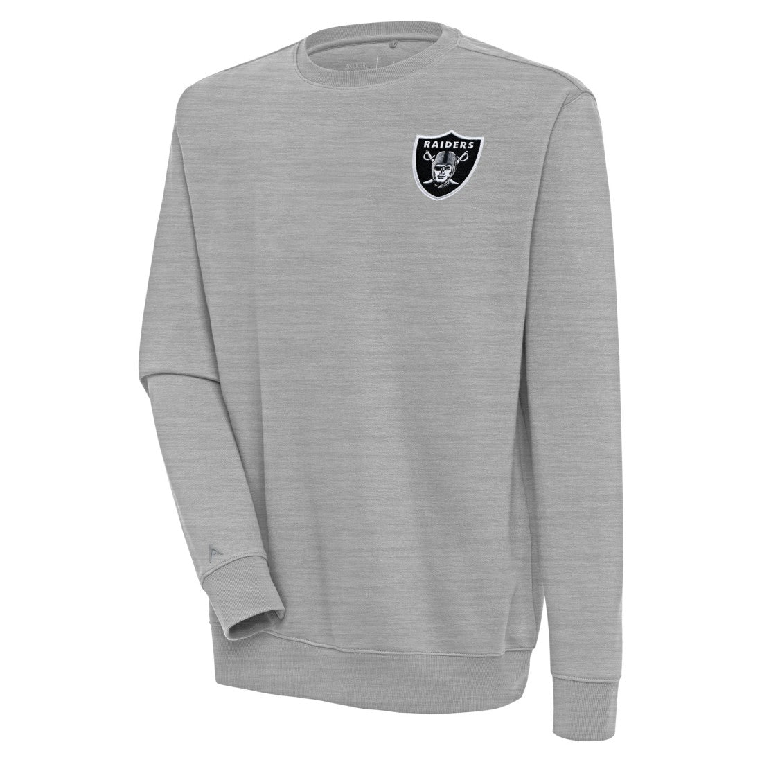 Las Vegas Raiders Antigua Victory Pullover Sweatshirt - Heather Gray for sale